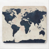 世界地図動揺して海軍 マウスパッド (正面)
