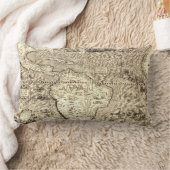 世界地図南米の海蛇 ランバークッション (ブランケット)