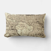 世界地図南米の海蛇 ランバークッション (正面)