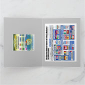 世界地図古代ヘブライ語ファミリー名歴史 カード (内部)