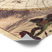 世界地図地理ポスター ポスター (角)