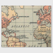 世界地図地理 ラッピングペーパー (フラット)