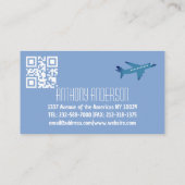 世界地図旅行代理店航空旅行代理店 名刺 (裏面)