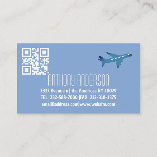 世界地図旅行代理店航空旅行代理店 名刺 (裏面)