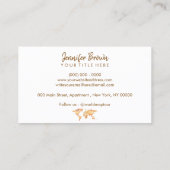 世界地図旅行国際的旅行代理店 名刺 (裏面)