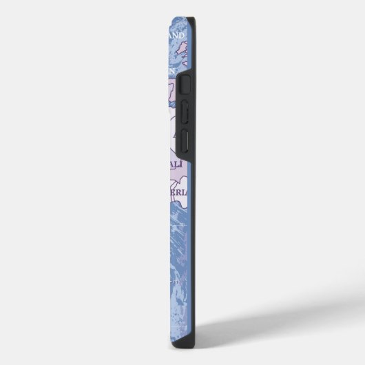 世界地図旅行iPhone 14 PRO MAXケース iPhoneケース (左側面)