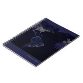 世界地図男らしブラックパスポスタイリッシュールホルダー ノートブック (左側)