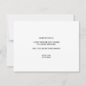 世界地図金ゴールドは私の花嫁メキシコになる 招待状 (裏面)