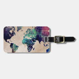 世界地図10 ラゲッジタグ