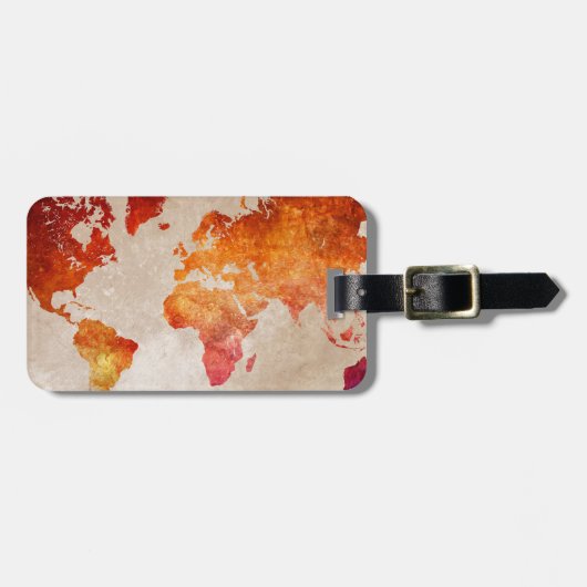 世界地図13 ラゲッジタグ (正面横)