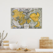 世界地図1531 ポスター (キッチン)