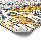 世界地図1531 ポスター (角)