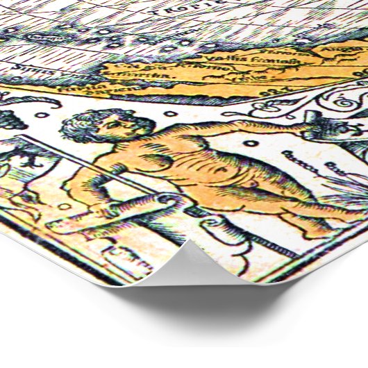 世界地図1531 ポスター (角)