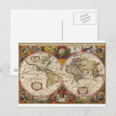 世界地図1630 ポストカード (正面/裏面)