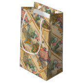 世界地図1700年代アンティーク大陸 スモールペーパーバッグ (裏面アングル)