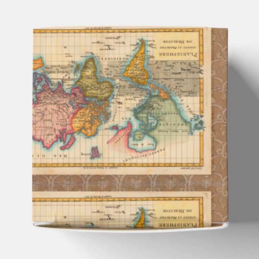 世界地図1700年代アンティーク大陸 フェイバーボックス (上部)