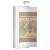 世界地図1700年代アンティーク大陸 フラスク (右)