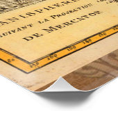 世界地図1700年代アンティーク大陸 ポスター (コーナー)