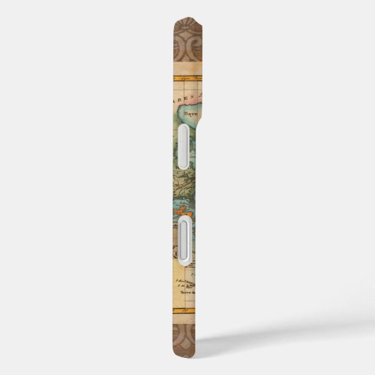 世界地図1700年代アンティーク大陸 Case-Mate iPhoneケース (裏面 / 右)