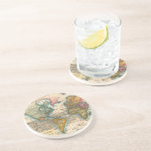 世界地図1700sアンティーク コースター (側面)