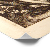 世界地図1713年頃(Planisphere terrestre) ポスター (角)