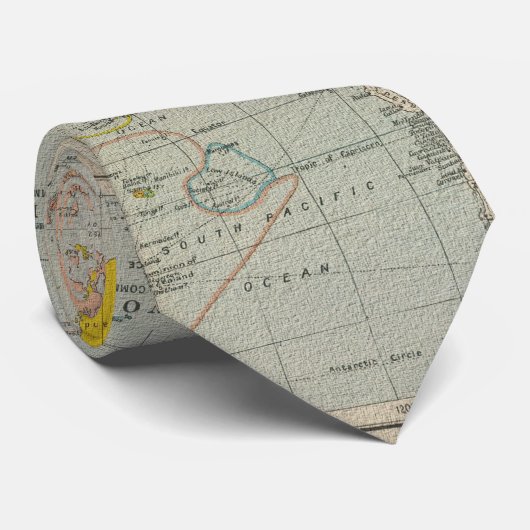 世界地図1910 ネクタイ (ロール)