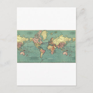 世界地図1919 ポストカード