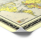 世界地図1943 ポスター (角)