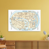 世界地図2世紀 キャンバスプリント (インサイチュ (リビング))