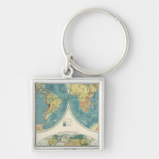 世界地図2 キーホルダー (正面)