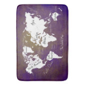 世界地図2 バスマット (正面縦)