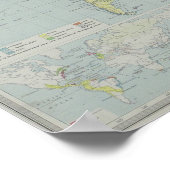 世界地図2 ポスター (角)