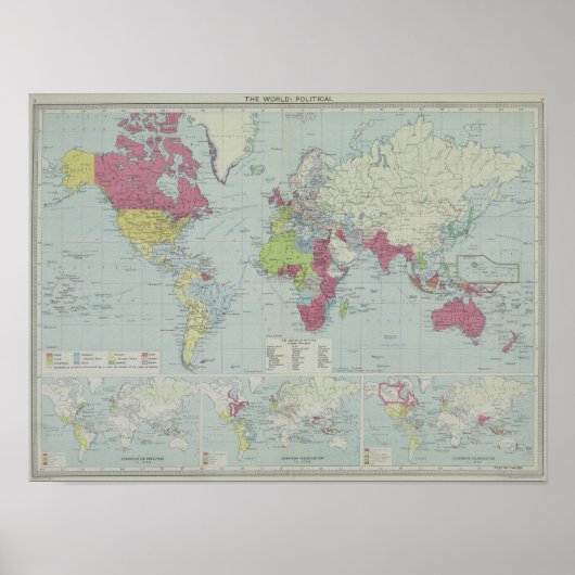 世界地図2 ポスター (正面)