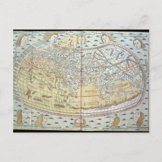 世界地図2 ポストカード (正面)