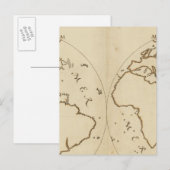 世界地図2 ポストカード (正面/裏面)