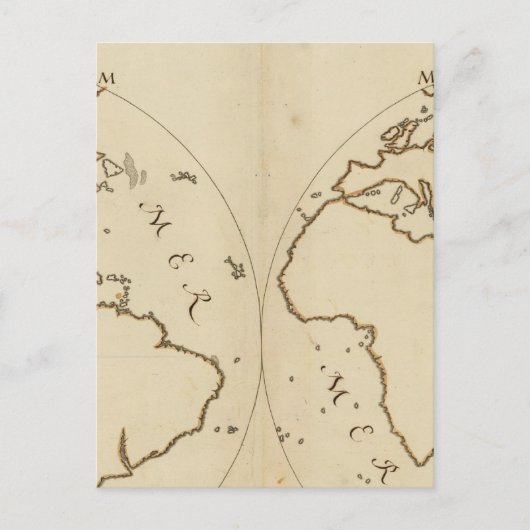 世界地図2 ポストカード (正面)