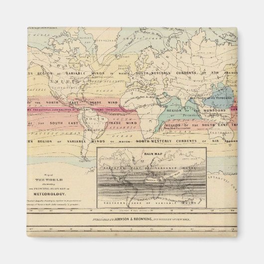 世界地図2 マグネット (正面)
