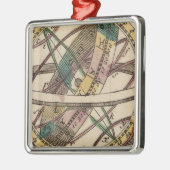 世界地図2 メタルオーナメント (左)