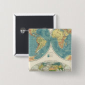 世界地図2 缶バッジ (正面&裏面)