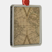 世界地図3 メタルオーナメント (右)