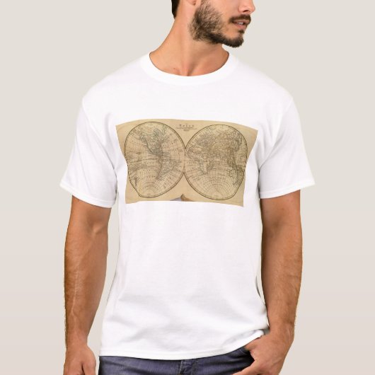 世界地図3 Tシャツ (正面)