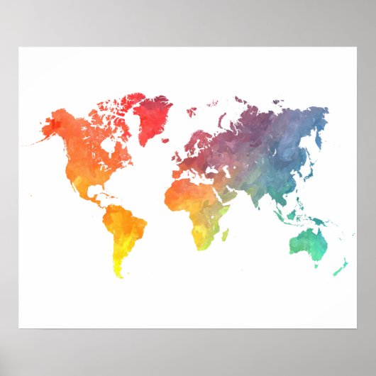 世界地図5 ポスター (正面)