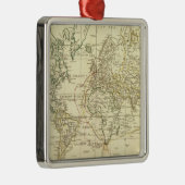 世界地図5 メタルオーナメント (右)