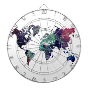 世界地図6 ダーツボード