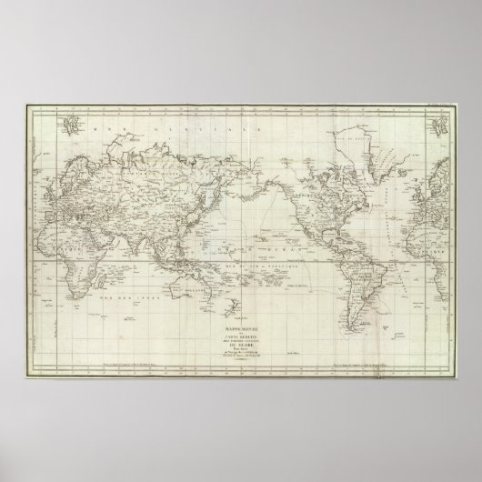 世界地図6 ポスター (正面)