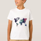 世界地図6 Tシャツ (正面)