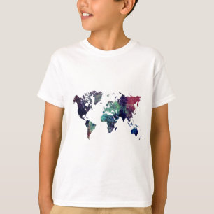 世界地図6 Tシャツ