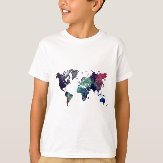 世界地図6 Tシャツ (正面)