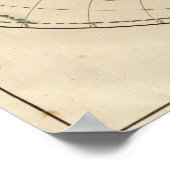 世界地図7 ポスター (角)