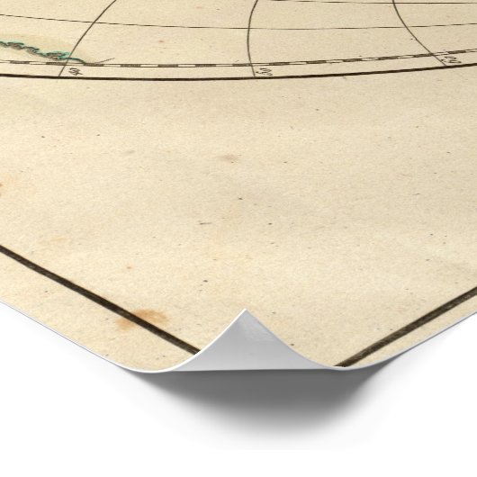 世界地図7 ポスター (角)